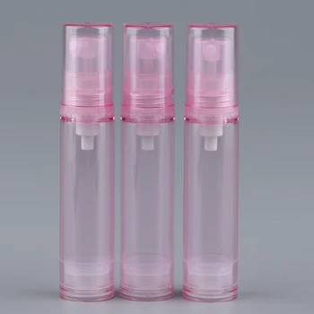 

MagiDeal 3Pcs Empty Small Spray Bottle 10ml Airless Pump Bottles Refillable Cosmetic Containers for Travel Essential Oil Perfume