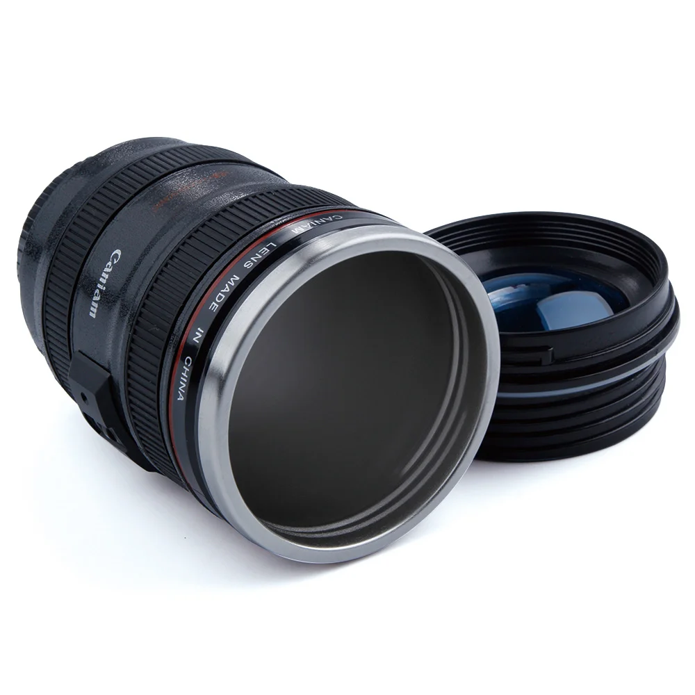 Кружка с крышкой и объективом из нержавеющей стали 400 мл|camera lens mug|lens mugmug with lid |