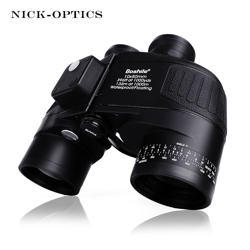 Boshile Military Binoculars 10X50 font b Rangefinder b font Compass Telescope Binocular lll Night vision HD
