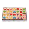 Mejores Ofertas Bloques de construcción de Fruta de dibujos animados de madera Montessori para niños, juguete de rompecabezas educativo y de aprendizaje de animales JagrX0mB