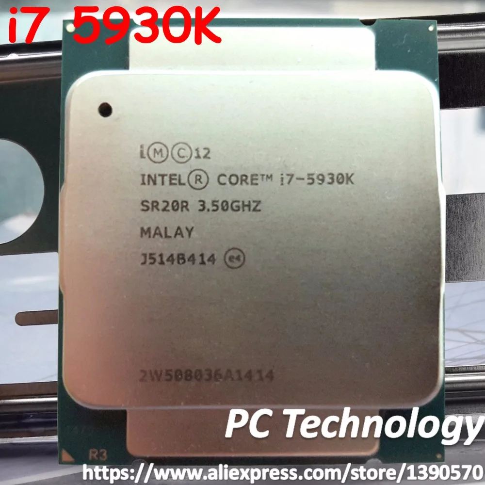 Процессор Intel core i7-5930K 3,5 ГГц 15 Мб 6 ядер LGA2011-3 i7 5930K Процессор-лучше, чем I7 6800K