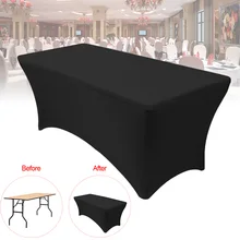Простой стол покрытие квадратный сплошной цвет упругий стол покрытие для отеля Ресторан LXY9 FE21