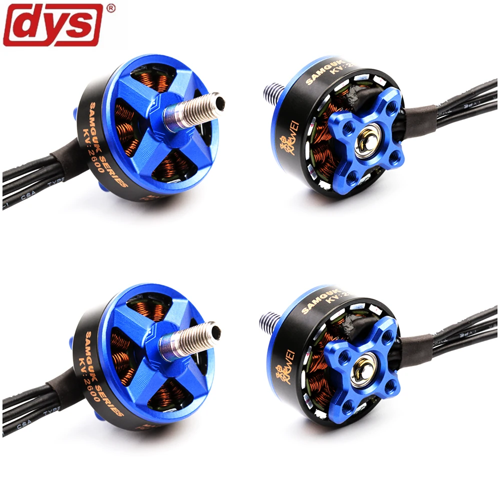 

4pcs/lot DYS Samguk Series Wei 2207 2300KV 2600KV 3-4S Brushless Motor for RC Model DIY Multicopter Spare Parts Frame Kit Parts
