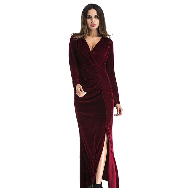 Long Velvet Dress