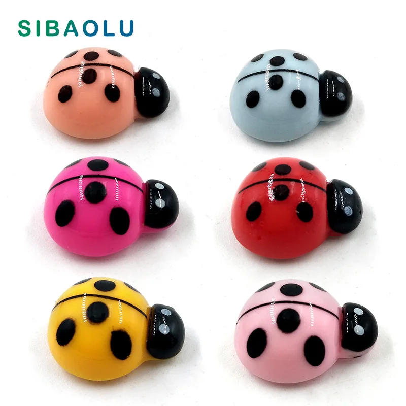 

6pcs Colorful Ladybugs Fridge magnet cartoon Animal whiteboard Resin Refrigerator Magnets child Home DIY Decoration Acessories