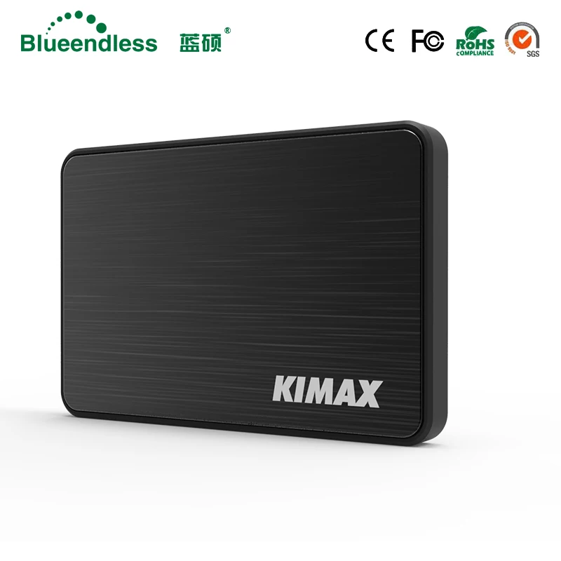 

BLUEENDLESS BS-MR23K 2.5" USB 3.0 SATA HDD Box HDD Hard Disk Drive External HDD Enclosure Black Case Aluminum+Plastic