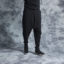 Новинка года; мужская одежда; персонализированные повседневные брюки в стиле ретро; брюки для маленьких ног; свободные кружевные брюки; брюки на пуху