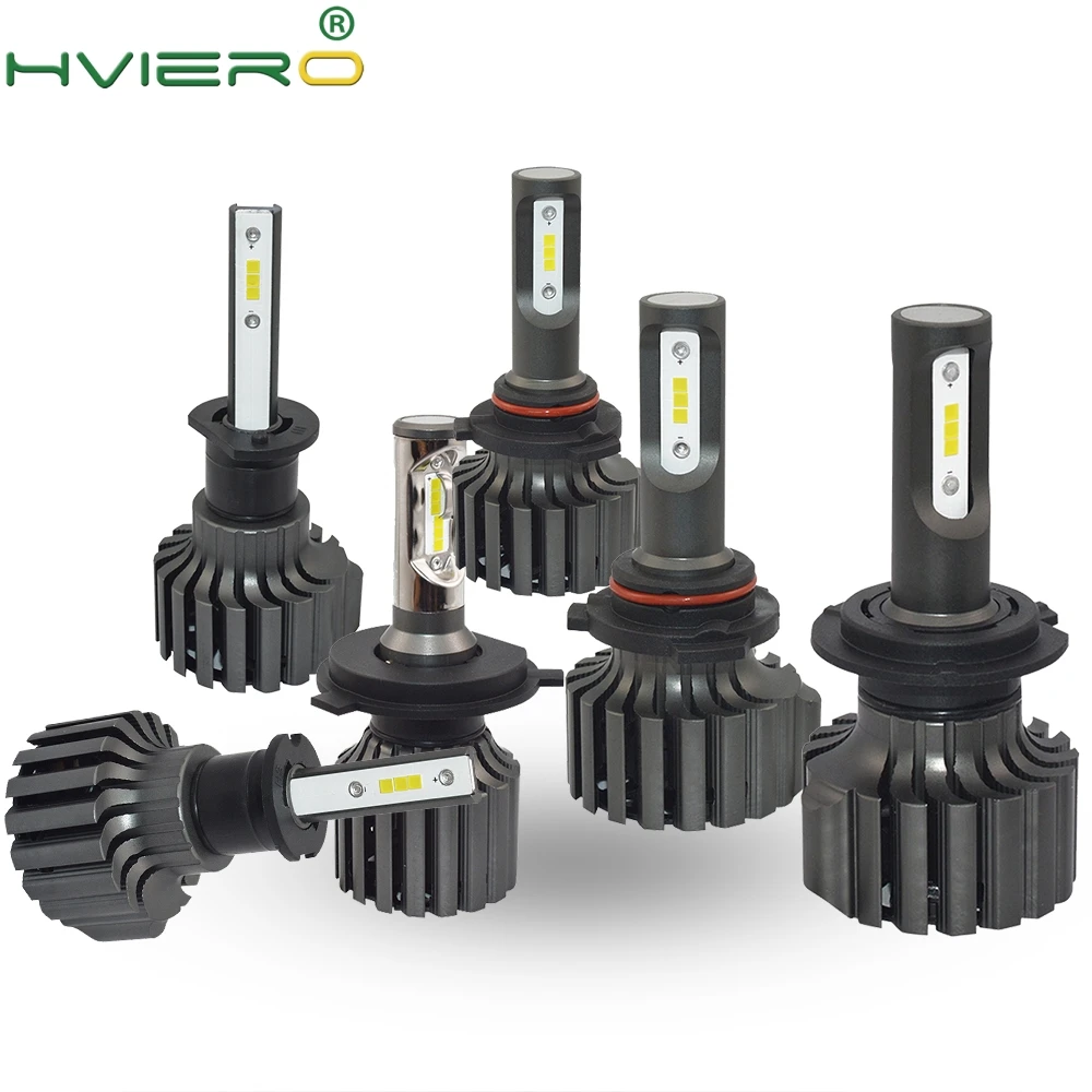 

2pcs H4 H7 H11 H1 H3 9005 9006 COB Car LED Headlight Bulbs Hi-Lo Beam 72W 8000LM 6500K Auto Headlamp Led Car Light V1S DC12v 24v