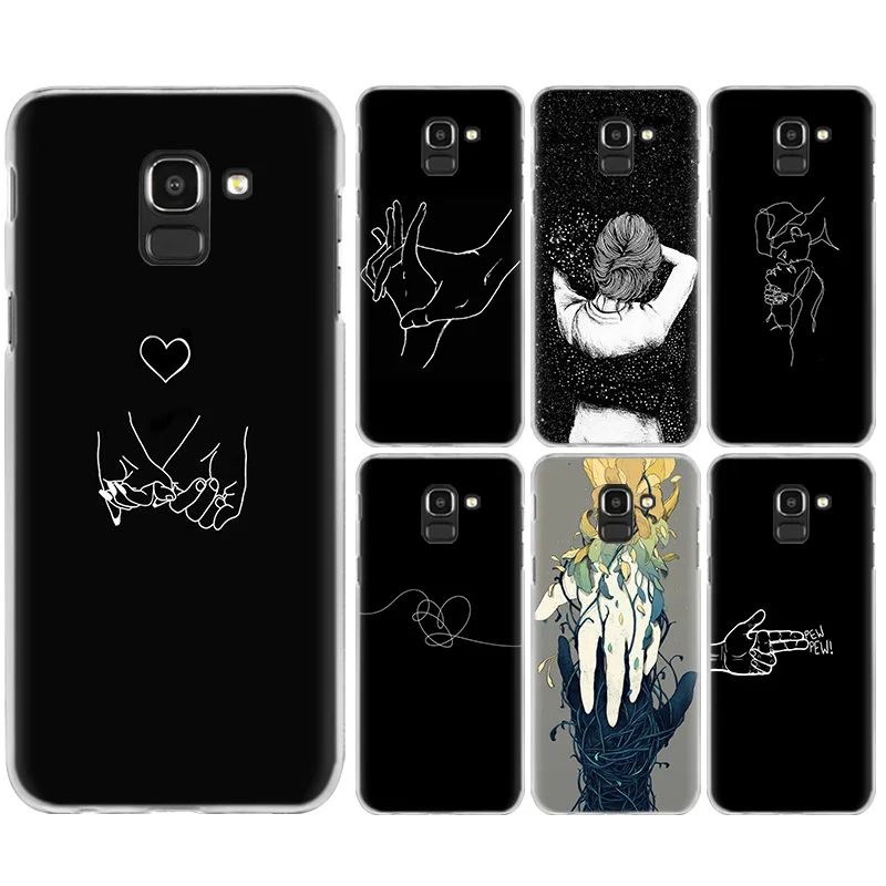

Holding Hands Case Cover for Samsung Galaxy A50 A30 A10 S10 S10e Plus A9 A8 A7 A6 Plus 2018 A9 Star Lite M30 M20 M10 Fundas Capa