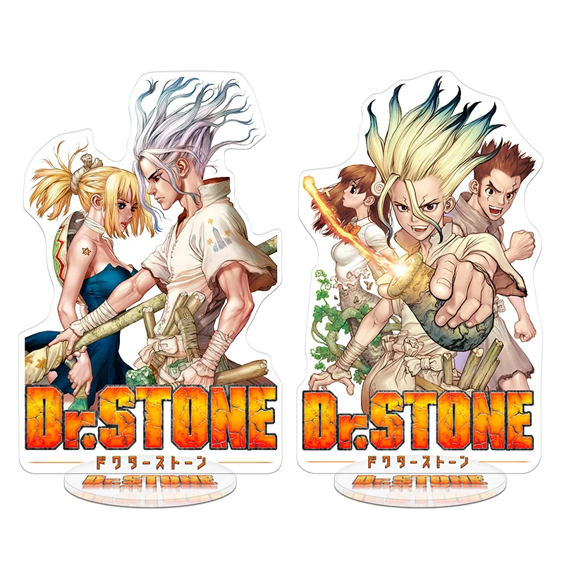 

Anime Dr.STONE Ishigami Senku Ōki Taiju Ogawa Yuzuriha Acrylic Stand Figure Desk Decor Model Plate Gifts