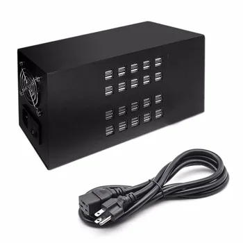 

40Ports USB HUB 300W Charger 5V 60A Smart Charging Station Built-in Cooling Fan Fast Charging For Tablets Laptop Phone
