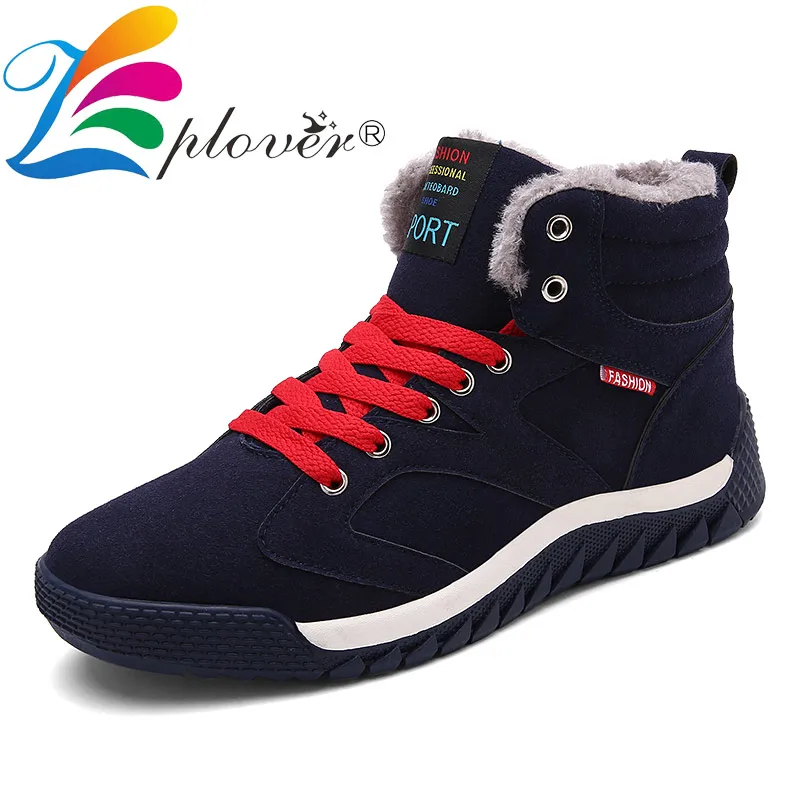 

Men Ankle Boots Super Warm Winter Boots Men With Fur Snow Boots Keep Warm Platform Winter Snow Shoes Men Waterproof Botas Homber