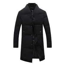 Высокое качество Теплая мужская куртка ветрозащитная Повседневная Верхняя одежда толстое пальто средней длины Мужская парка