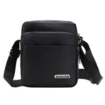 

Light Nylon Men Shoulder Bag For Ipad Casual Crossbody Bag Solid Color Business Waterproof Messenger Bag Pack Sling bag for men