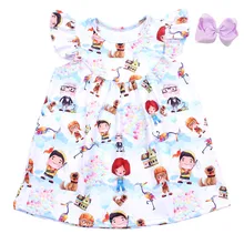 Лидер продаж; детское летнее платье; платье с жемчугом для маленьких девочек; воздушный шар в форме животного; одежда с принтом; вспомогательное оборудование