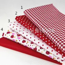 160*50 см красная саржа хлопчатобумажная ткань швейная ткань Квилтинг, скрапбукинг Лоскутная Ткань Сделай Сам ткань Tecido швейный материал tecidos