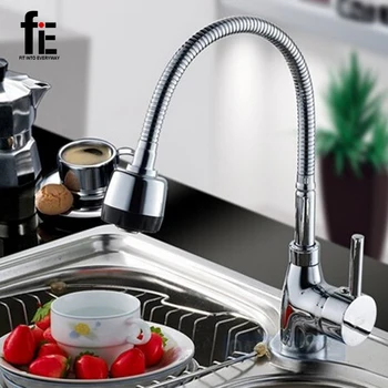fiE Solid Brass Kitchen Mixer Cold and Hot Kitchen Tap Single Hole Water Tap Kitchen Faucet Torneira Cozinha