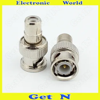 

20pcs-200pcs BNC Adapter Connector Converting BNC Male to RCA Female Q9 Adapter Connector Convert Q9 Male to RCA Female