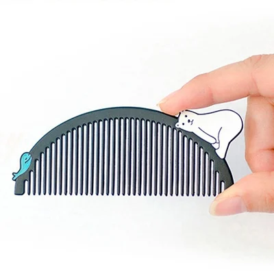 

Portable hair comb Bamenia Society cute animal woman carry Mini comb cat anti-static needle comb