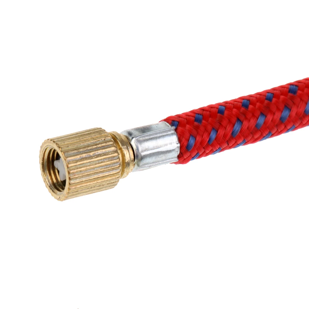 Ball Needle Adapter Presta Valve Adapter+Pump Extension Hose Air Pump Hose