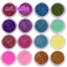 30 Pcs Assorted Colors Nail Art Fine Glitter Powder Dust UV Gel Polish Acrylic Nail Tips Tools