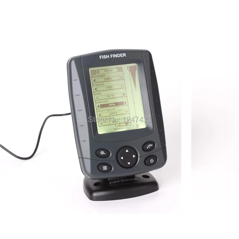 Phiradar 3.5'' 16 Levels Grayscale Boat Fish Finder With