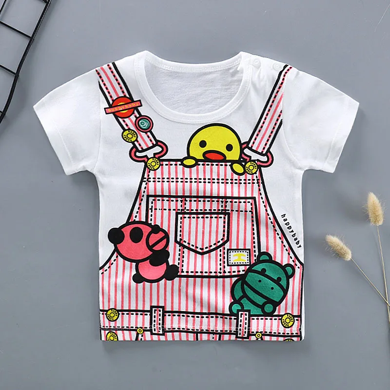 

2019 new summer children's short sleeve T-shirts cartoon baby boy t shirt quality cotton kids clothes tshirt girls tops