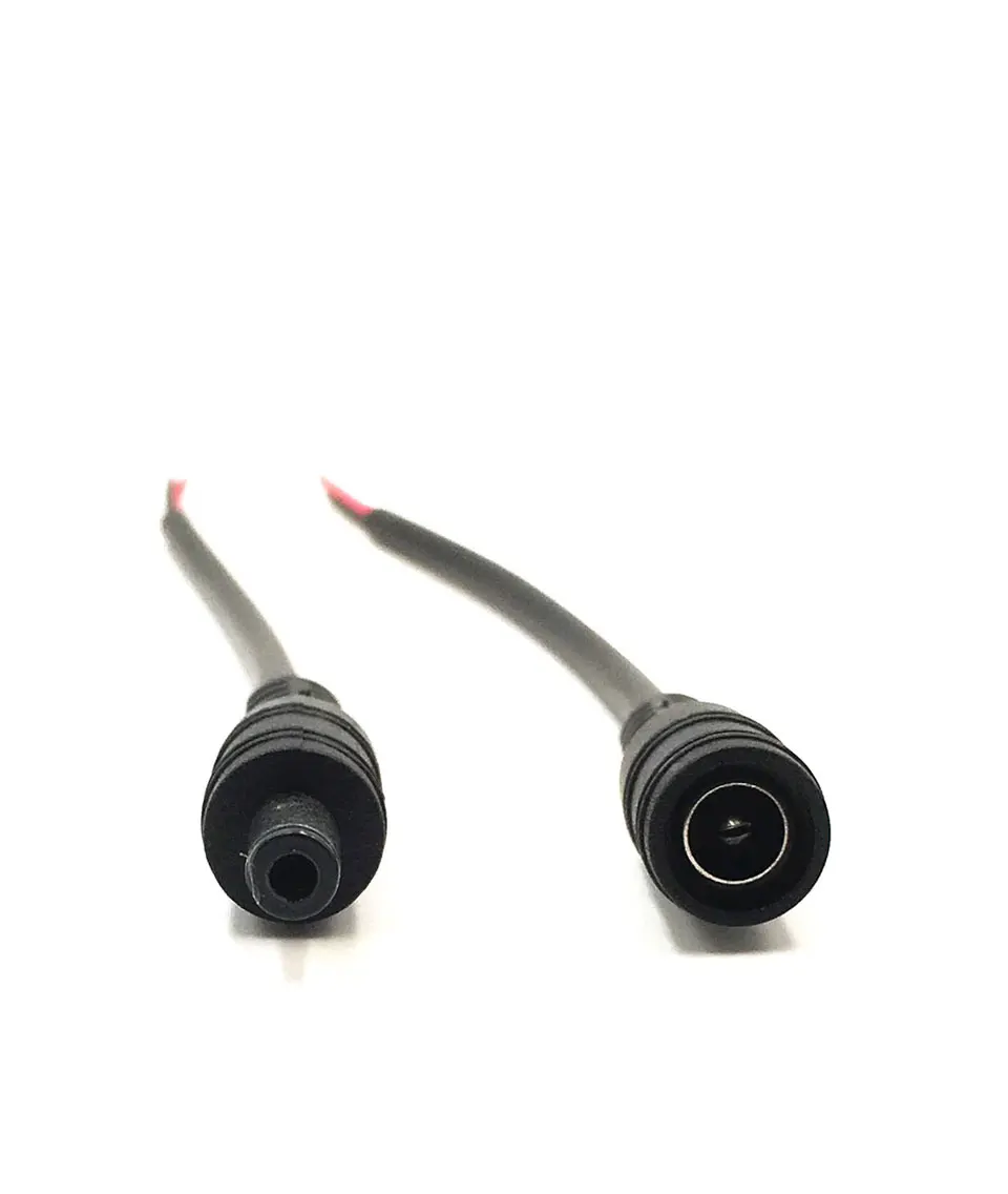 10-Set DC Male Female Cable Wire Connector 2.1x5.5mm Plug Jack DC-022 Power Adapter For LED Strip Lights DIY Electrical Socket (8)