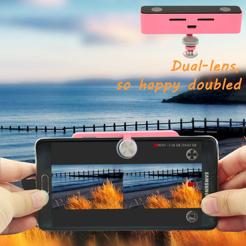 SVPRO Panoramic Camera Double 100 degree Wide Angle Lens HD 720P Mobile VR 360 Pano Camera SVPRO Panoramic Camera Double 100 degree Wide Angle Lens HD 720P Mobile VR 360 Pano Camera
