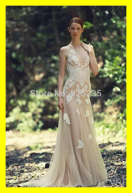 Casual Plus Size Wedding Dresses Under Vintage Flowy Modest Beach