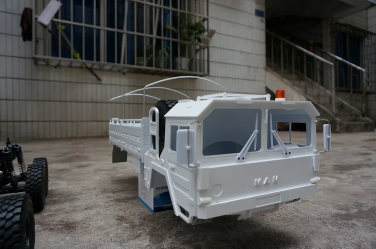 

KTRC Unpainted 6x6 MAN Body kits For 1/10 1/12 scale RC Rock crawler Military Truck HG 601 Axial SXC10 RC8WD 6X6