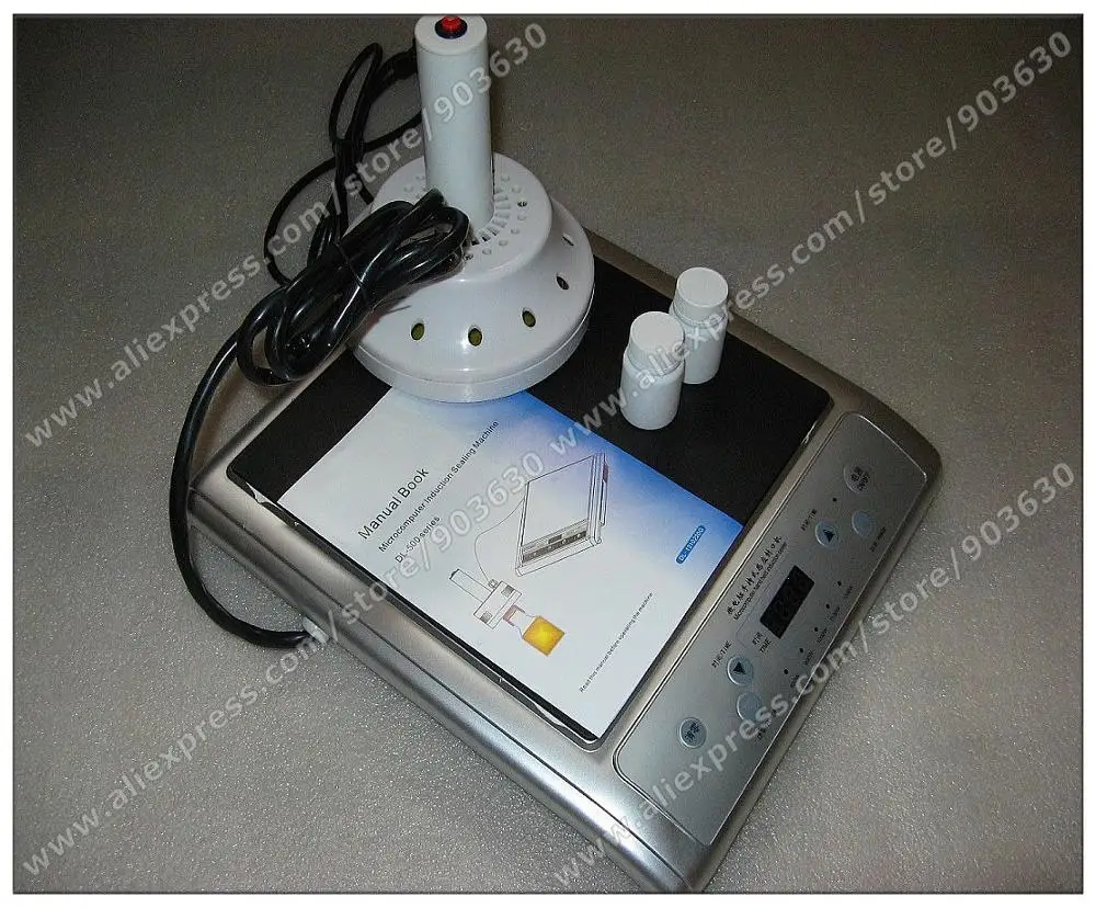 220V Hand-held electromagnetic induction Heating Sealing Sealer Machine For Medical Plastic Bottles 500C (seal size :20-130MM)