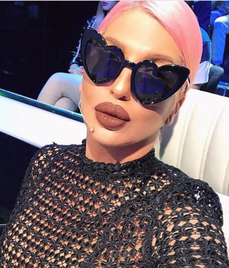 ZUCZUG Big Heart Women Sunglasses 2018 Trending New Special Design Female Oculos Gradient Fashion Summer Lady Sun Glasses | Аксессуары