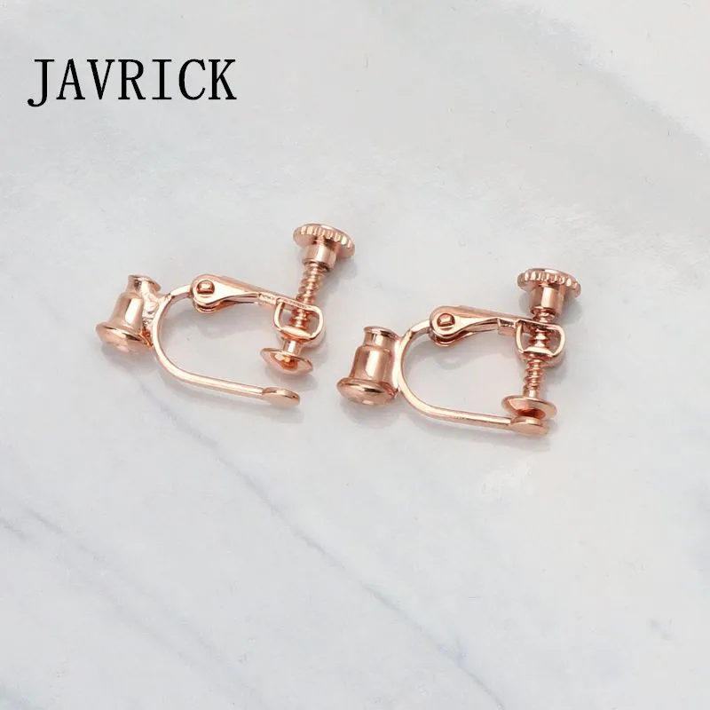 

1 Pair DIY Earring Converters For No-pierced Ears Turn Any Stud Into A Clip-On