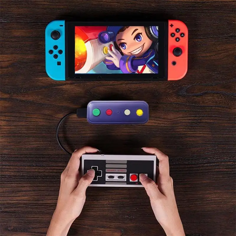 Беспроводной адаптер с bluetooth конвертер с USB кабелем, пригодный для Nintendo Switch/гэйм/Классические Editions/wii классический