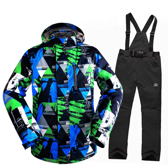 Cheap Free shipping 2016 new high quality men Leisure winter outdoor sports jackets mountaineering tuba ski suit waterproof pants warm