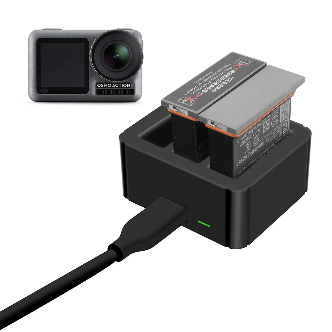 Зарядная Станция hobbyinrc 3 в 1 для спортивной экшн камеры DJI OSMO|Зарядные устройства