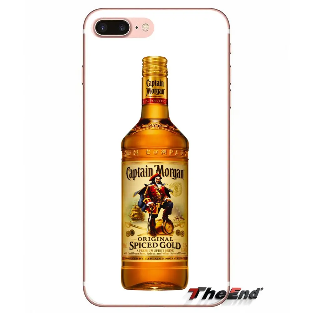 Чехол для Телефона iPhone X 4 4S 5 5S 5C SE 6 6S 7 8 Plus Samsung Galaxy J1 J3 J5 J7 A3 A5 2016 2017 Captain Morgan Black Spiced
