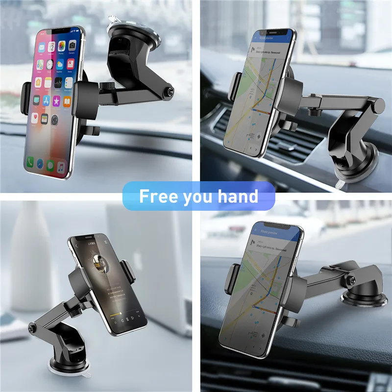 USLION Auto Telefon Halter in Auto Für Samsung S10 S9 S8 360 Rotation Auto Halter Für iPhone X XS M