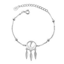 Новая мечта ловли полые шаблон браслеты для женщин тренд Творческий 925 пробы серебряные ювелирные изделия Аксессуары подарок Bijoux SAB15