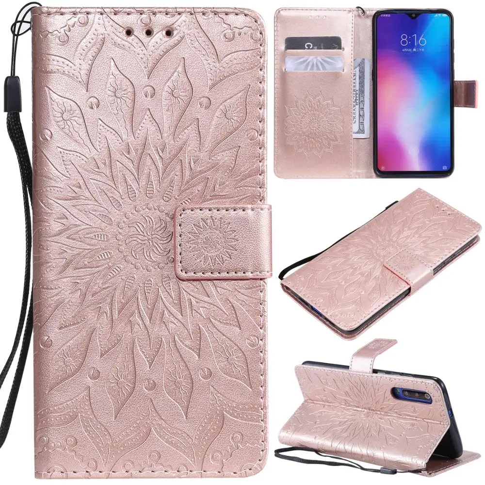 For Xiaomi Mi 9 Case Coque PU Leather Wallet Flip Covers Vintage Phone Bags Cases for Mi9 Cover Card Slot | Мобильные телефоны и