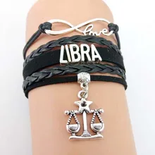 Handmade Retro Women Bracelet Constellations Pendants Charm Cuff leather Weaving Bracelets Fashion Jewelry For Women Bileklik retro faux crystal leaf cuff bracelet for women