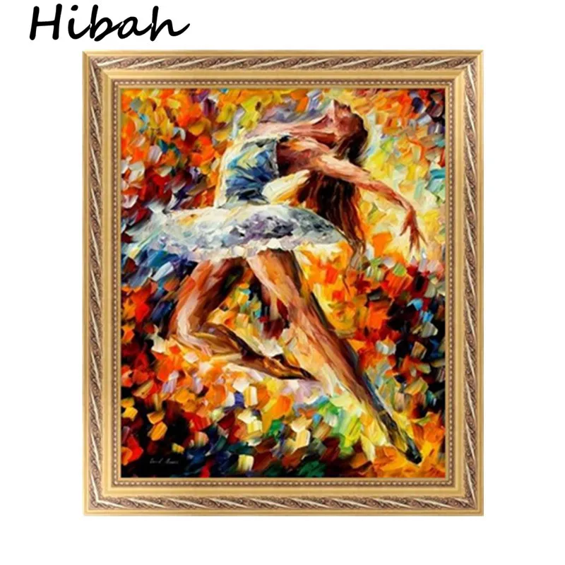

DIY 5D Diamond Cross Stitch Roll Painting Oil Ballerina Resin Diamond Craft Home Decor Mosaic Art Picture