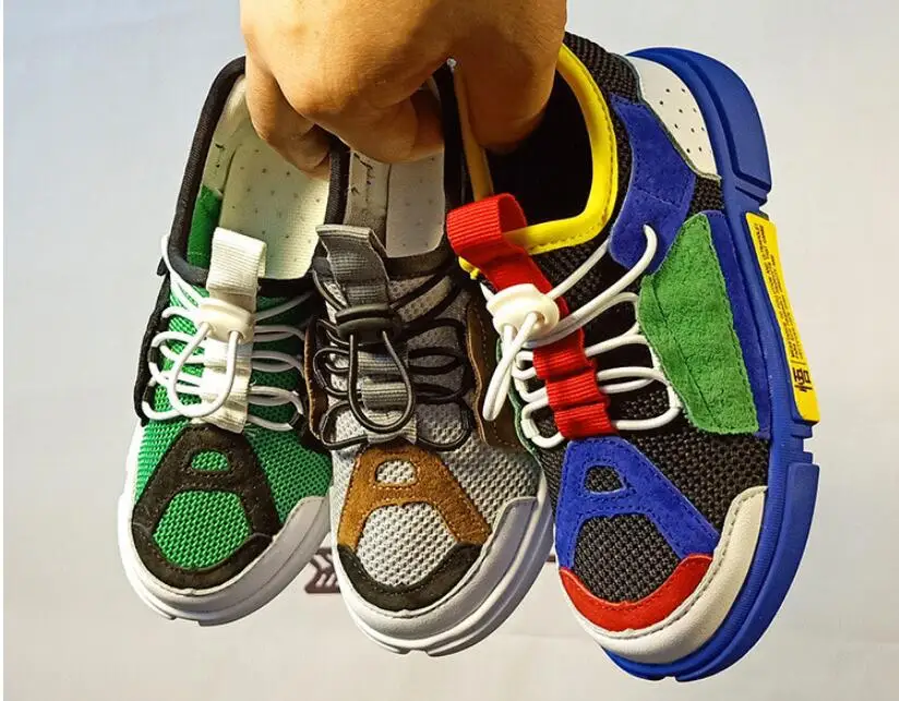

Kids sports sneakers boys girls walking shoes children genuine leather mesh breathable running sneakers non-slip running shoes