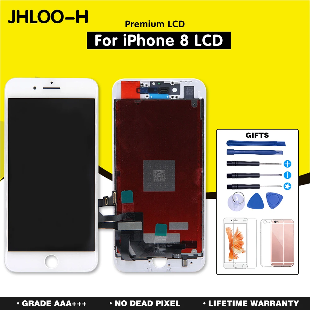 

30PCS/LOT For iPhone 8 LCD With Touch Screen Digitizer Assembly Display Replacement No Dead Pixel 4.7 Inch Free Shipping