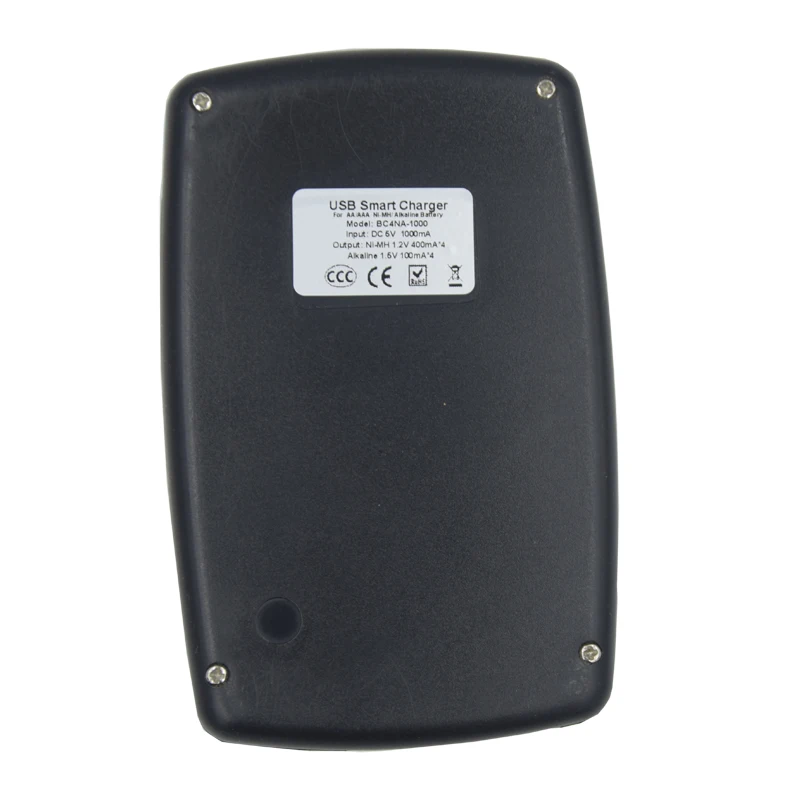 Умное зарядное устройство с 4 слотами USB для аккумуляторных батарей 1 2 в AA AAA AAAA NiMh