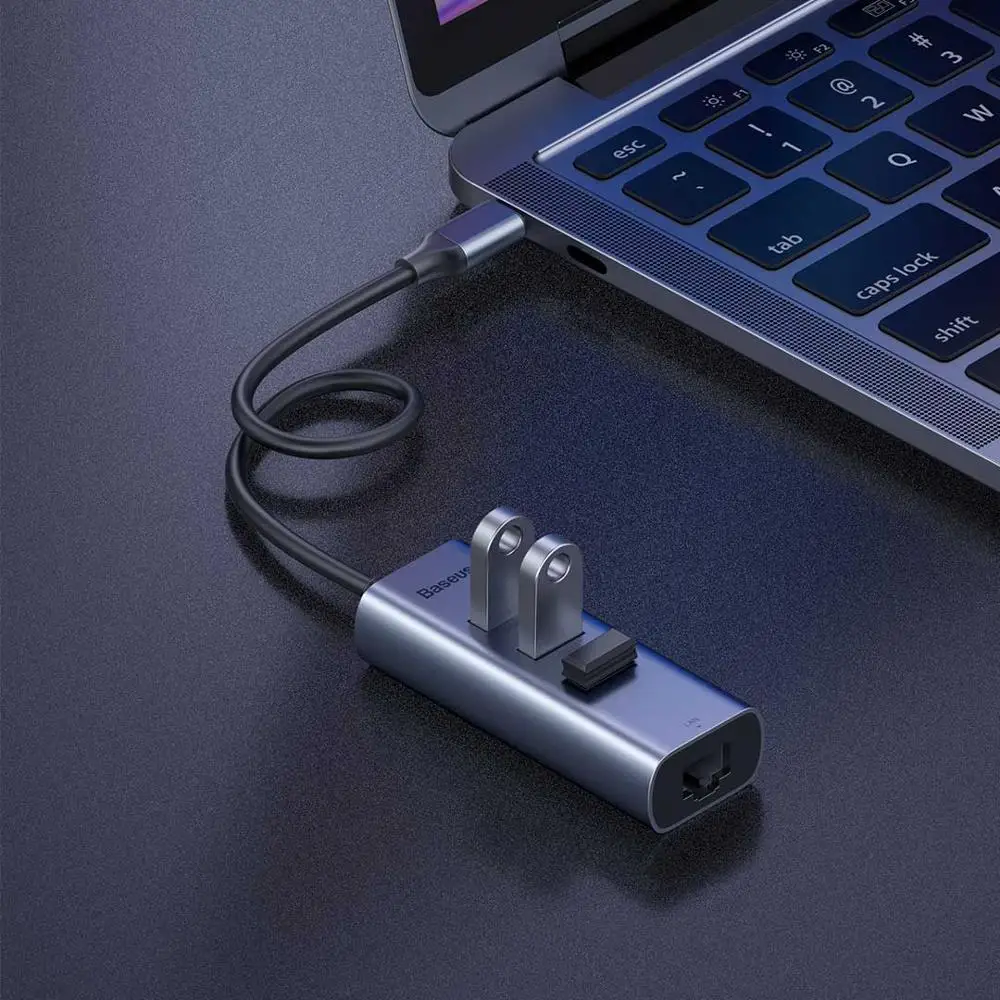 Горячий Xiaomi Baseus Мульти USB 3 0 type C концентратор порт для Macbook Air Pro Otg HDMI RJ45 адаптер
