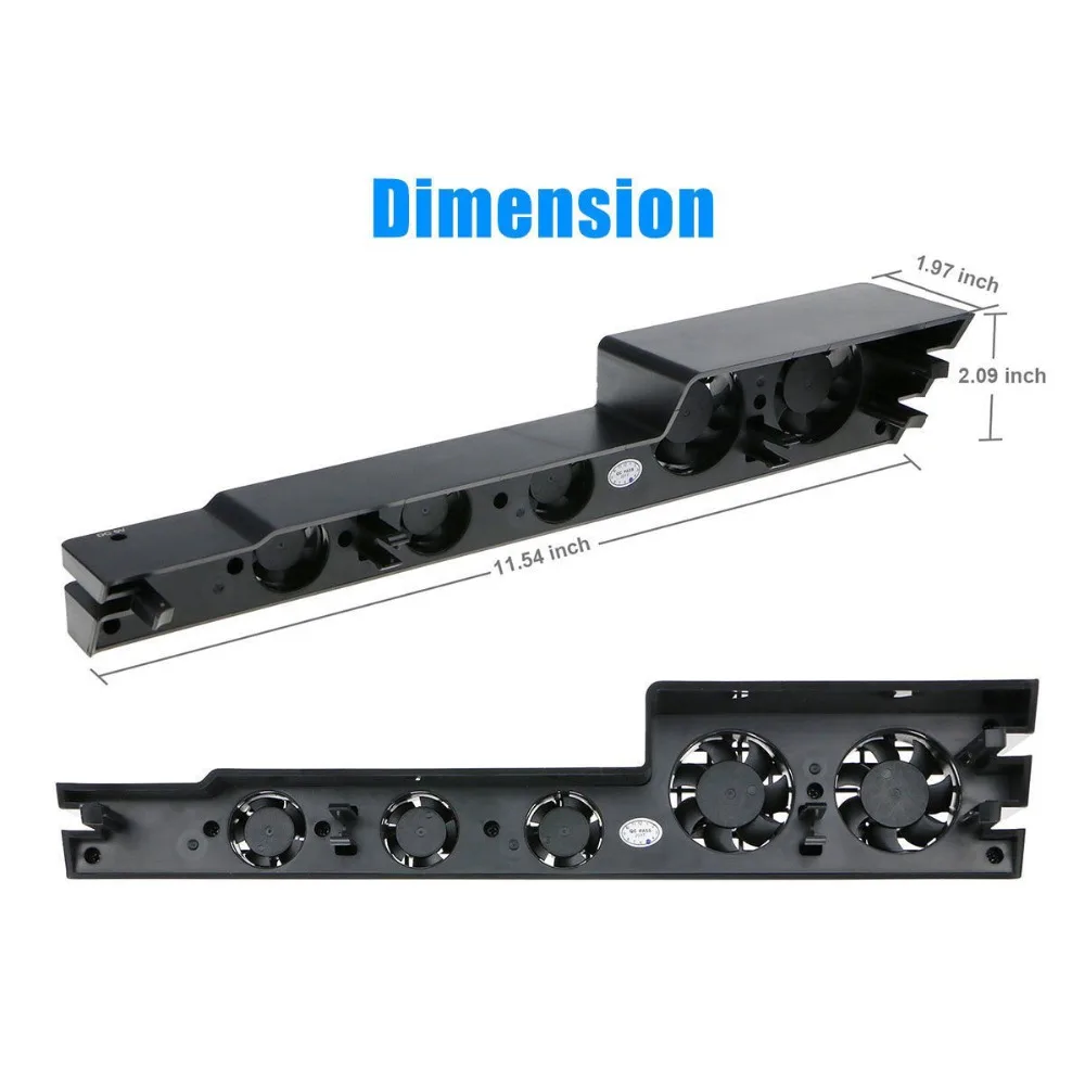 H 5 шт. Супер Турбо температура 5-вентиляторы внешний контроль охлаждающий вентилятор кулер для PS4 Pro Play Stations 4 консольная система