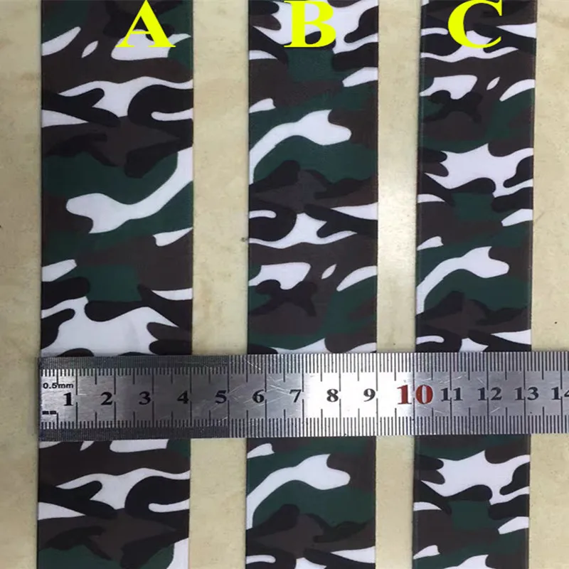 3 4cm camouflage printed single face nylon elastic webbing, stretch