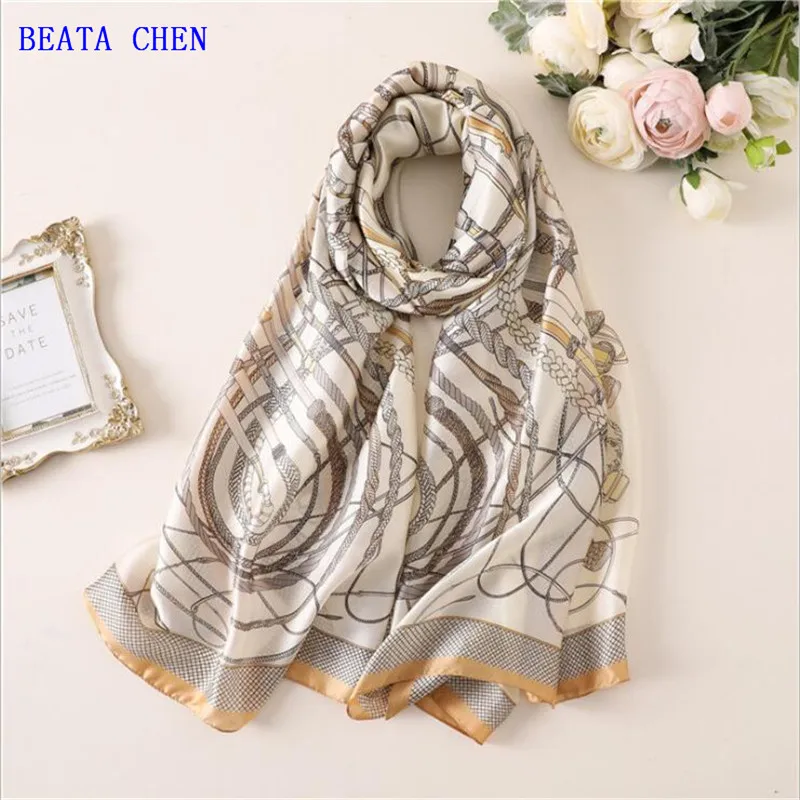 luxury brand summer women scarf fashion quality soft silk scarves